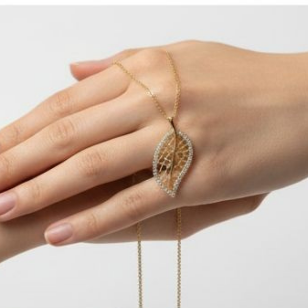 Karbon Yaprak Kolye 3